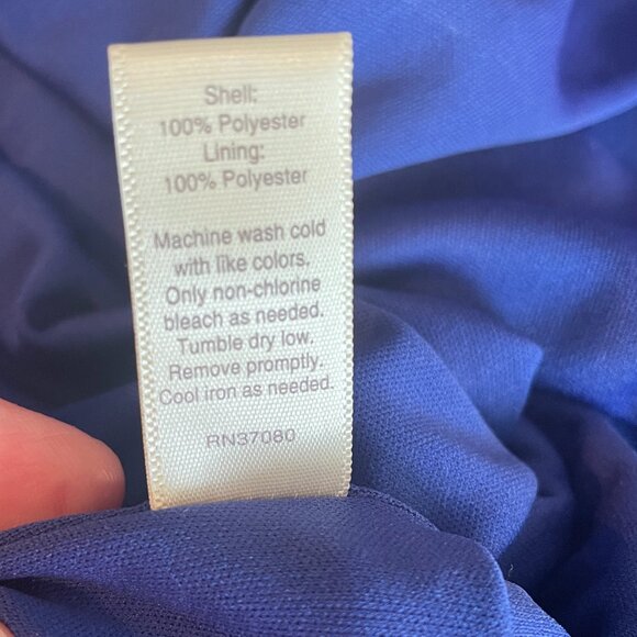 Size Large Est. 1946 cobalt blue accordion pleated dress - Picture 10 of 11